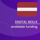 Visual for the Digital Skills Overview - Available funding in Latvia